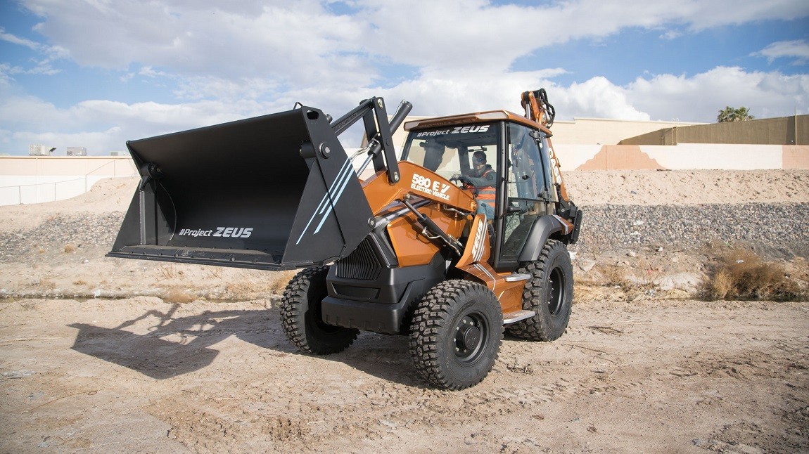 The CASE 580 EV - First Fully Electric Backhoe Loader